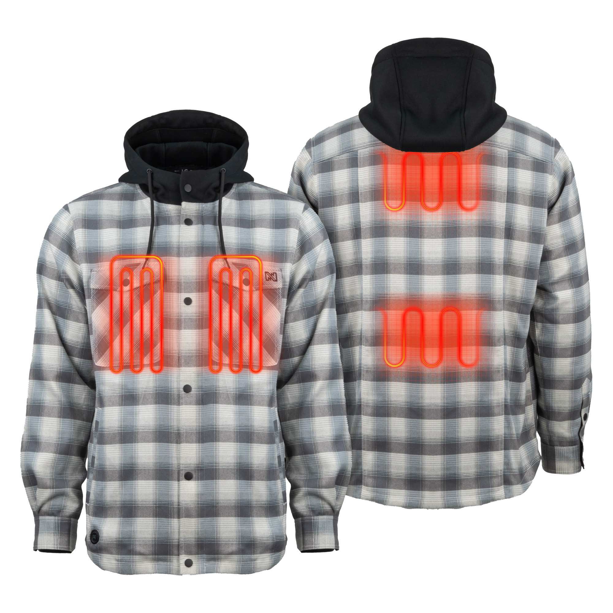 Fieldsheer Men's Flannel Hoodie Heated Jacket